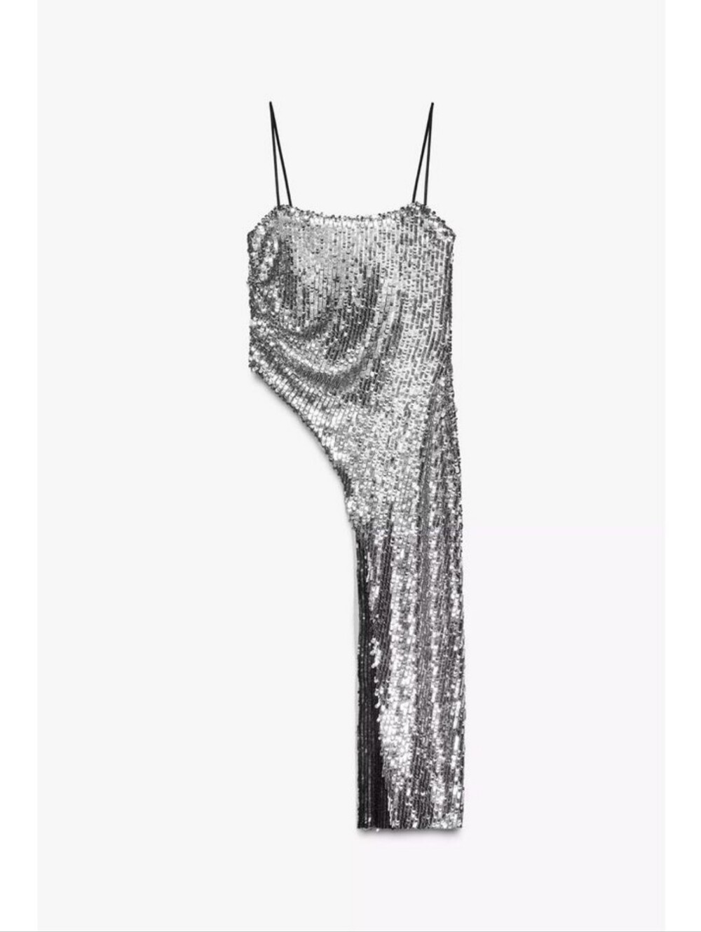 Zara Sequin Asymmetric Top